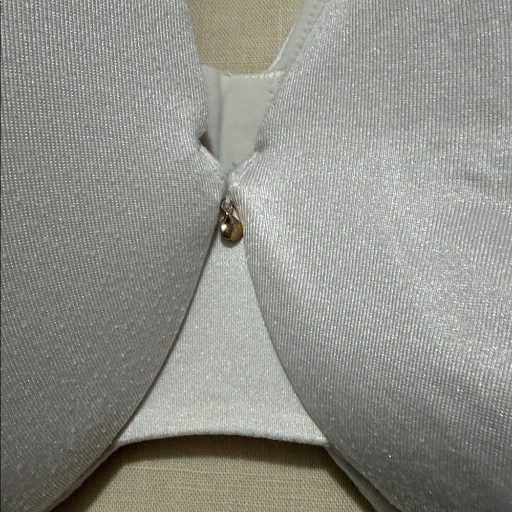 Cacique Back Smoother Cream Beige Full Coverage Lined Underwire Bra, Size 46DD. - Picture 3 of 10